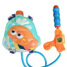 Holi Pressure Pichkari with Whale Bag Tank- 1.2 LTR, with Free Balloons, Gulal and Surprise Holi Gift | Multicolor | PoPo Toys®