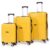 Gamme Joy Polypropylene Hard Side 19″/24″/28″ Luggage Set (Yellow)