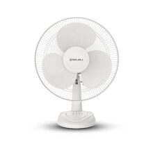 Bajaj Frore Neo Table Fan 400 Mm | Table Fans For Home & Office | Aerodynamically Balanced Blades | 100% Copper Motor | High Air Delivery | 3-Speed Control | 2-Yrs Warranty 【White】