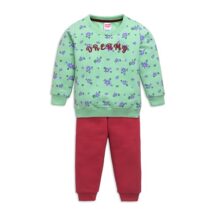 Luvlap Baby Girls Full Sleeve Sweatshirt & Pyjama Set Pack Of 1, Cotton Rich Fleece, Sea Green, Xxl (18 To 24 Months)