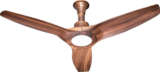 ACTIVA Silentair Wooden | BLDC Motor | Remote Control | LED Light with 5 Year Warranty BLDC Motor with Remote 1200 mm Ceiling Fan(5 Star | Wooden Finish | Pack of 1)