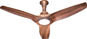ACTIVA Silentair Wooden | BLDC Motor | Remote Control | LED Light with 5 Year Warranty BLDC Motor with Remote 1200 mm Ceiling Fan(5 Star | Wooden Finish | Pack of 1)