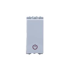 Wipro Northwest Nowa 16A One Way Switch With Indicator, White (Pack Of 10)