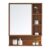 Mamta Decoration Engineered Wood Wall Mount Dressing Table Mirror With Storage For Living Room Bedroom (Brown)