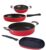 Nirlon Non Stick Cookware Kitchen Cooking Essential Gift Set of 4 Pieces (FP12_KD11_GP24.5_CS24)