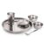 Neelam Stainless Steel 22 Gauge, 6 Pieces Mini Lazer Etching Dinner Set, Ideal Gifting Dinner Set, Ideal for Special Occasions Like Anniversary, Wedding, Housewarming Party, Dishwasher Safe