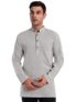 Skavij Men’S Cotton Straight Short Kurta Grey_Small