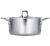 MILTON Pro cook Triply Stainless-Steel Casserole Handi/Stock Pot/Biryani Pot with Lid 20 cm, 3 Litre, Cook-N-Serve Bowl, Gas and Induction Friendly, 3 Years Warranty