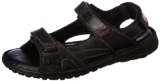 Woodland Men’s Black Leather Sandal-6 UK (40 EU) (GD 18310)
