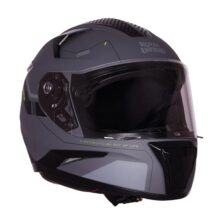 Royal Enfield AIR-X 1901 Full Face Helmet | Certification: ISI & DOT | High Impact Grade ABS Shell |Multipore Ventilation System | Aerodynamic Design with Aggressive Styling | Gray (L) 60 CM