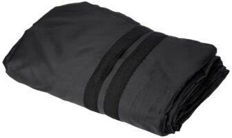 Sulfar 100% Water Resistant Car Body Cover Compatible with Mirror & Antenna Pockets for Tata Flora (Triple Stitched, Full Bottom Elastic, Black)