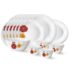 Neelam Stainless Steel 22 Gauge, 6 Pieces Mini Lazer Etching Dinner Set, Ideal Gifting Dinner Set, Ideal for Special Occasions Like Anniversary, Wedding, Housewarming Party, Dishwasher Safe