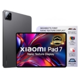 Xiaomi Pad 7 Nano Texture Display [Smartchoice] | Snapdragon 7+ Gen 3| 3.2K Display (28.44 Cm /11.2″) Tablet| 12Gb, 256Gb| Anti-Reflective| Anti-Glare| Hyperos 2| Dolby Vision Atmos | Graphite Grey