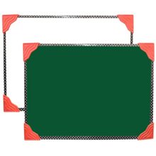 Yajnas Non Magnetic 8 Inch X 11 Inch Double Sided White Board And Chalk Board Both Side Writing Boards, One Side White Surface And Reverse Side Green Surface (8X11 Inches (Pack Of 2)