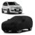 Sulfar 100% Waterproof Car Body Cover for Fiat Panda – Triple-Stitched Dustproof UV, Heat & Rain Protection with Mirror Pockets, Full-Bottom Elastic & Free Storage Bag – All-Weather Indoor Outdoor (Bl