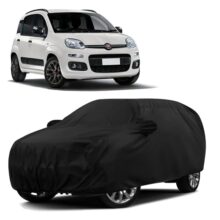 Sulfar 100% Waterproof Car Body Cover for Fiat Panda – Triple-Stitched Dustproof UV, Heat & Rain Protection with Mirror Pockets, Full-Bottom Elastic & Free Storage Bag – All-Weather Indoor Outdoor (Bl