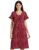 Amazon Brand – Eden & Ivy Women’s Nightdress Regular Nightgown (EI-AW20DR01-SC-10_Wine_XL)