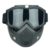 Allextreme Goggle Mask Anti Scratch Uv Protective Open Face & Eyewear Windproof Dirt Shield Adjustable Strap Soft Foam Padded Detachable For Cycling Bike Off Road Racing Riding Unisex (Black, 1 Pc)