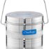 Neelam Stainless Steel Size 15 22 Gauge Diamond Milk Pot with Wire Handle, 3650 ml, Silver Finish, Trusted Quality & Elegant Air Tight Storage Container,Ideal for Storing Milk, Perfect for Daily Use