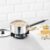 Borosil Cookfresh 1.6 L Tri-ply Stainless Steel Saucepan with Steel Handle | Gas, Induction Compatible | Even Heat Distribution | SS304 Food Grade Steel | Dishawasher Safe | 5 Year Warranty