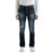 Pepe Jeans Men Mid Rise Slim Fit Jeans Dark Used, Blue, 32