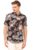 Enciger Mens Printed Casual Shirts Short Sleeves Button Down Tropical Shirts (Ms1_Black_Xl)