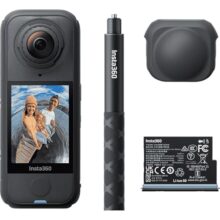 Insta360 X4 Air Starter Bundle – Lightweight 165g 8K 360 Camera, Invisible Selfie Stick Effect, Replaceable Lenses, Shoot First & Frame Later, Built-in Wind Guard, AI-Powered App