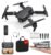 Lurister Remote Control Dual Camera Drone 4K 1080P Obstacle Avoidance 5G WiFi Selfie Gesture RC Drone Brushless Motor 360° Rotate Headless Mode Auto Hover Function (R-white)