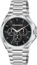 PROVOGUE Black Dial Stainless Steel Strap Chronolook Analog Watch  – For Men