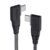 Ambrane Type C To Type C, 60W Fast Charging, L Shape For Easy Holding, Pd Technology, 480Mbps Data Sync Cable For Smartphones, Tablets, Laptops & Other Type C Devices, 1.25 M(Abltt-125 Black)