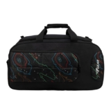 F Gear Enduro Topo Black 32L Travel Duffle Bag with Spacious Main Compartment, Front Pocket & Wet Pocket, Adjustable Shoulder Strap, Lightweight and Durable, Easy Carry Handles for Men & Women