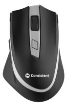Consistent Fusion Wireless Mouse (MG1151) Wireless Mouse, 2.4GHz with USB Nano Receiver, High Precision Optical Tracking, Buttons, Plug & Play, Ambidextrous, for PC/Mac/Laptop (Black)