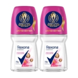 Rexona Lotus Flower & Shea Butter Antiperspirant Roll-On | For Women |72H Odour Protection | Limited Edition Pack – Icc Women’S Cricket World Cup India 2025 |50 Ml (Pack Of 2)