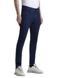 Jack & Jones Mens Blue Liam Super Skinny Fit Low Rise Jeans