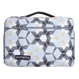 Protecta Oscar 360˚ Protection Waterproof 13.3 Inch Laptop Bag For Men & Women Ideal For Office & College With Soft Interiors & Retractable Handle – (Compass Print)