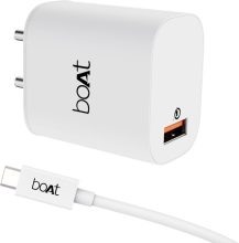 Boat 18W Power Wcd Qc3A Charger Combo (Type C )(White, Cable Included)