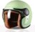 Tvs Missfit Women’S Open Face Helmet | Lightweight Shell | Pastel Colors Designed Exclusively For Women | Extreme Comfort Fit For Girls | Clear Visor | Dot & Isi Certified (Lime) (Xl)