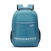 Skybags Dune Backpack | 25 Litre | Premium Diamond Pattern Fabric | Upto 17 Inch Laptop Portection | 02 Compartment | For Office And Casual Unisex Men Women Boys Girls | Teal