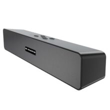 E Gate C201 | 16W Bluetooth Sound Bar Speaker, Dual Drivers + Dual Passive Radiators For Extra Bass, Upto 12 Hr Playback, Call Function, Bluetooth 5.3, Aux, Msd, Usb, Fm & Tws (Grey) – Egate Soundbar