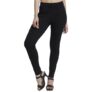 Spykar High Rise Skinny Fit Black Track Pants for Women (Size: XS)-WKTP2BC026-Black