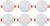 Bajaj Polycarbonate Celesta LED Downlight 3-in-1 Colour | 5W LED Downlight | for Smaller Spaces | Long Life of 25000 Hours (Pack of 6)