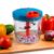 Clazkit Kitchen Dori Handy Vegetable And Fruit Manual Onion Dry Fruit Salad Maker Vegetable Quick String Chopper Machine, Cutter – 3 Stainless Steel Blades -900Ml