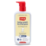 LuvLap Baby Wash & Shampoo -600ml, Milky Soft Head to Toe Wash With Oatmeal & Shea Butter, Paraben Free, Tear Free, Rich Moisturised Skin & Soft Hair, 2 in 1 Baby Body Wash, Dermatologically Tested