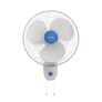 Havells Gatik Pro 400Mm Wall Mount Fan | Rpm: 1350 | Double String For Speed & Oscillation Control | Thermal Overloaded Protected Motor | 100% Copper Wire Winding Motor | 2 Year Warranty (White Blue)