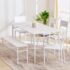 Home Centre | Helios Lia | Solid Wood | 4 Seater Dining Table Sets | Brown | 1 Table With 2 Chairs And 1 Bench | 1 Year Warranty