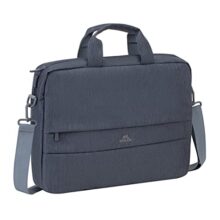 RIVACASE Prater Anti theft Laptop bag 15.6 Inches Waterproof Compact Shoulder Bag for Notebooks Ultra Light Computer Bag for Women/Men/Travel/Business, Compatible with Laptop Macbook Pro 15.6 inch