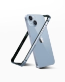 Raegr Phone Case | Anodized Aluminum Bumper | Mag-Safe Compatible | Edge Armor Protective Minimal Case Compatible With Iphone 15 (6.1-Inch) 2023 – Sierra Blue Rg10482