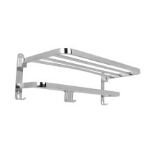 Hindware Bathroom Accessories-Stainless Steel 304 Grade Folding Towel Rack for Bathroom