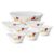 Borosil Larah By Opalware Floral Pudding Set – 7 Pieces, White, 860 Ml