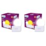 Philips Joy Vision Coral Rush 0.5W LED Night Lamp | Soft White Glow | Energy Efficient | Plug-in Prong Design | Ideal for Bedroom, Kids Room & Hallway (White, Pack of 2)